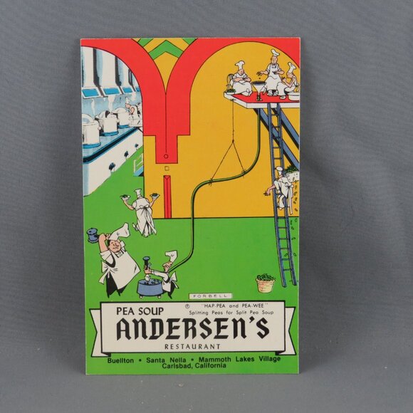 Vintage Postcard - Andersen's Restaurant Santa Barbara - Kolor View Press - Picture 1 of 4